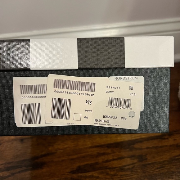 Aquazzura Rose Gold Patent Leather Sundance Wedge Sandals Size 39.5 - Picture 5 of 6